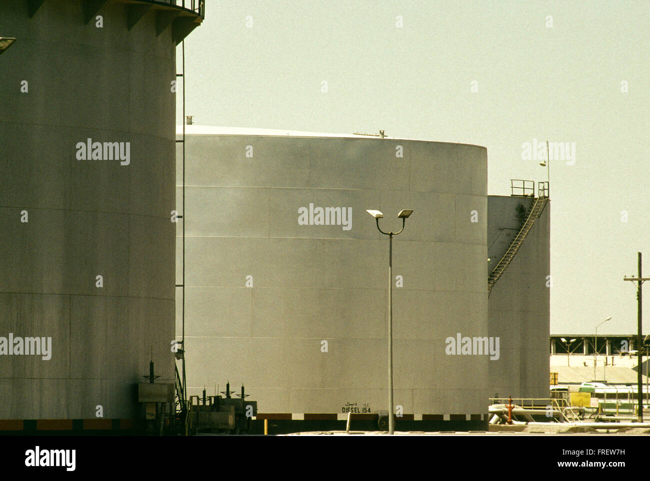 The world's largest oil refinery, oil storage tank farm and crude oil