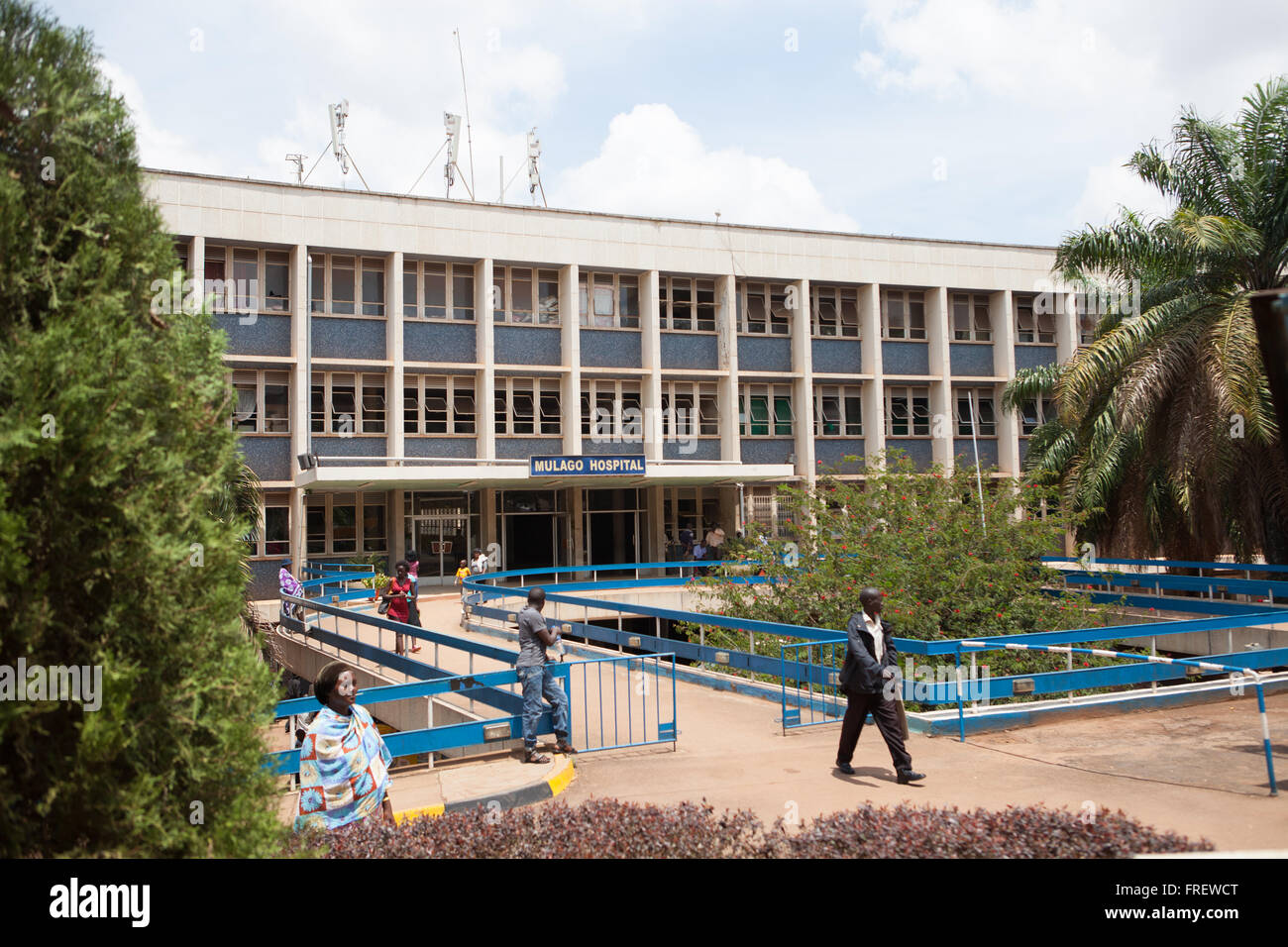 The entrance of Mulago Hospital in Uganda, Africa Stock Photo Alamy
