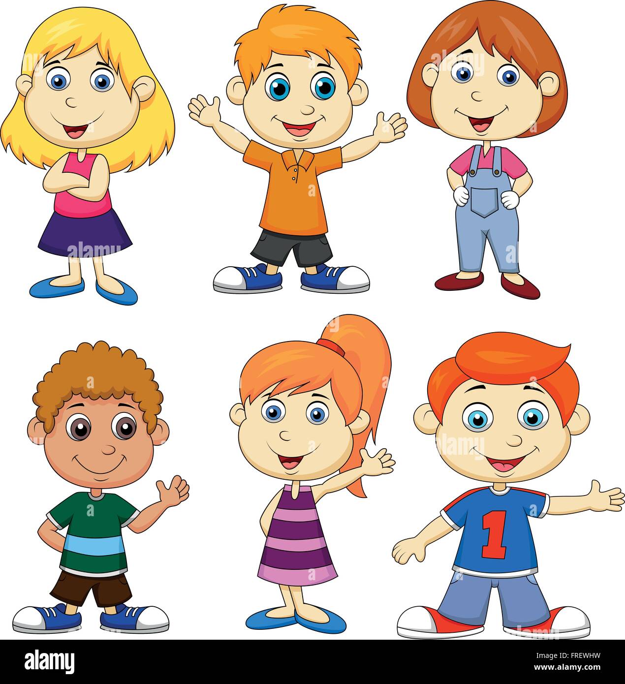 Boy and girl cartoon Stock Vector Image & Art - Alamy