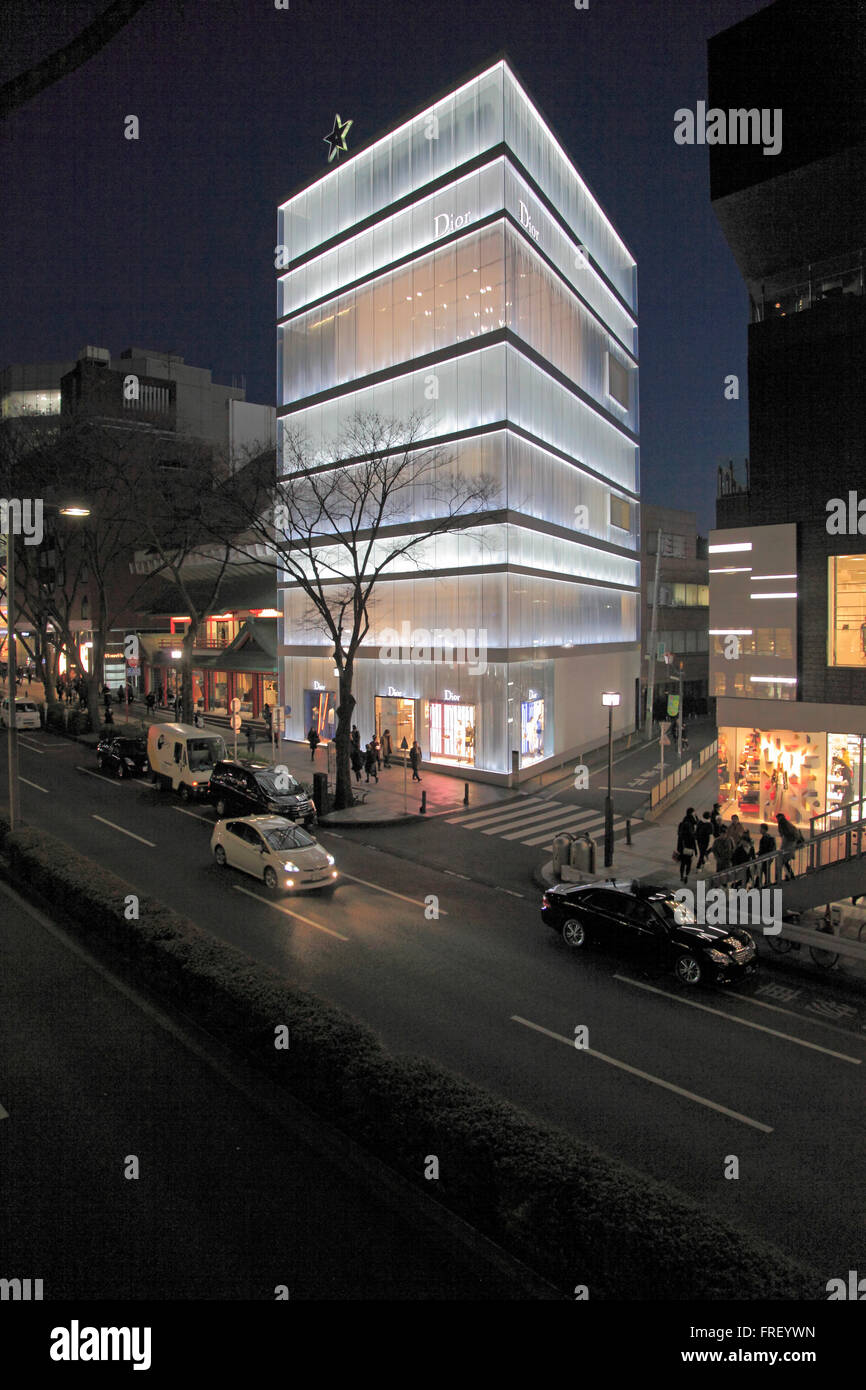 Japan, Tokyo, Omotesando, Dior store, shopping, Stock Photo