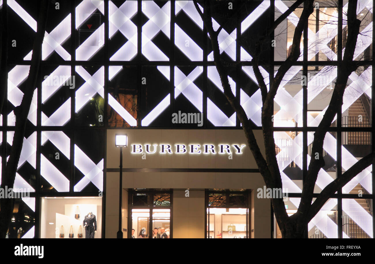 Japan, Tokyo, Omotesando, Burberry store, shopping Stock Photo - Alamy
