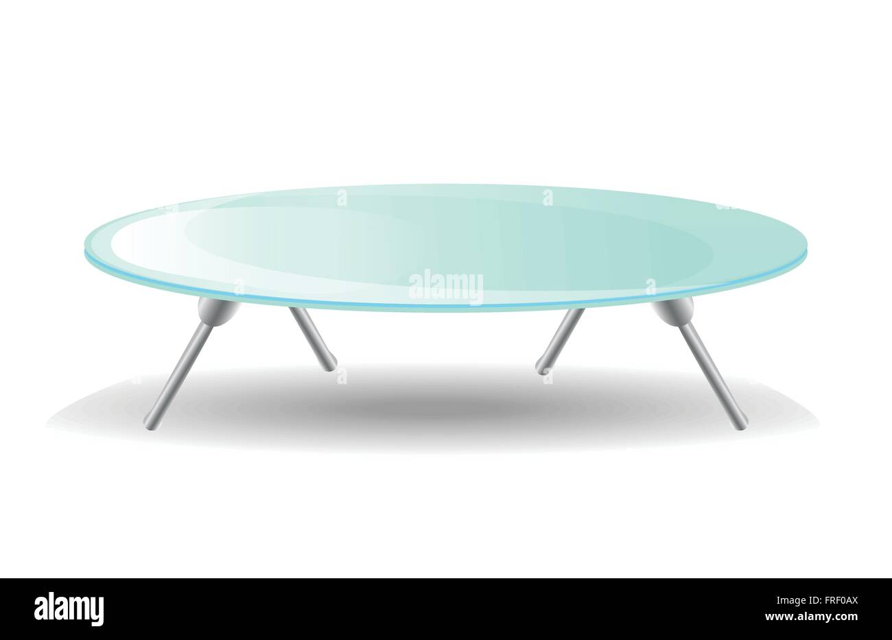 Glass Table. On white background Stock Vector Image & Art - Alamy