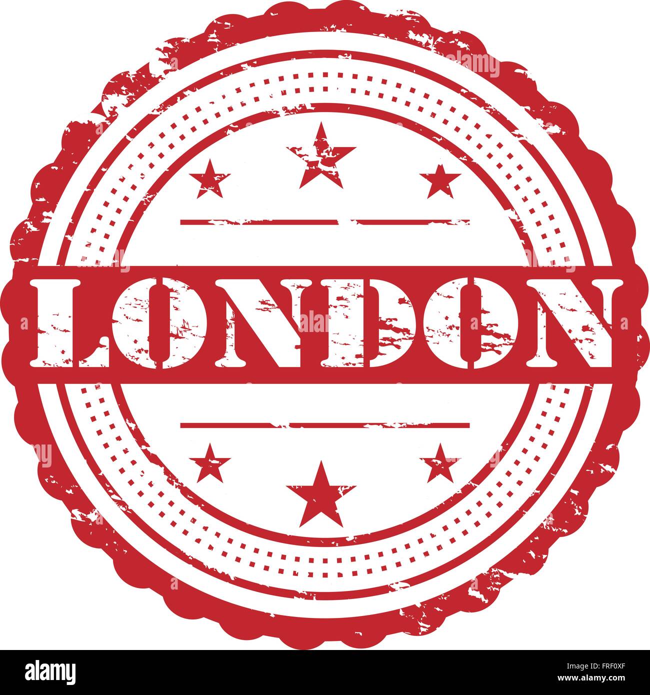 London City Destination Grunge Stamp Symbol Stock Vector