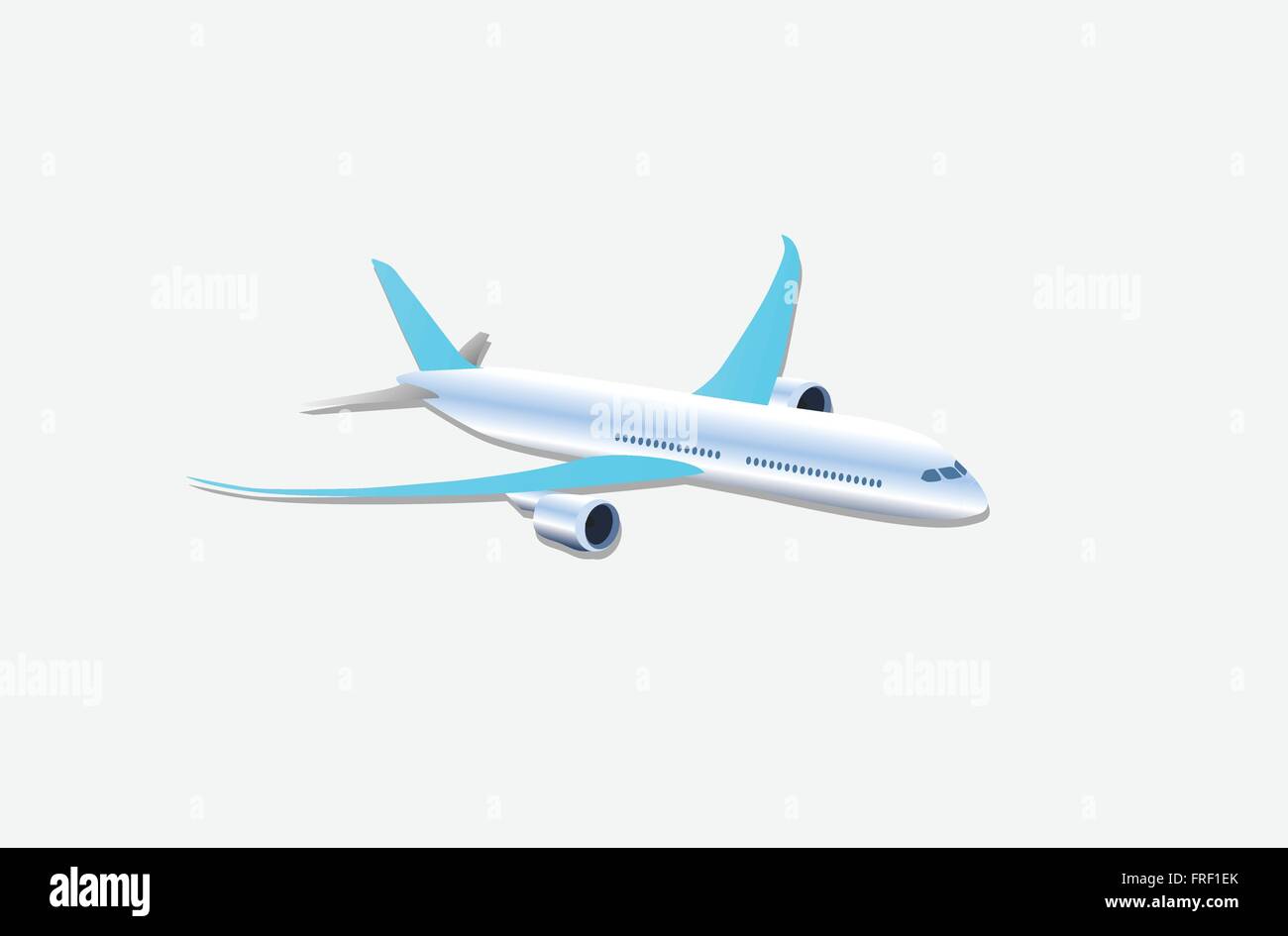Airplane Isolated on White Background Stock Vector Image & Art - Alamy
