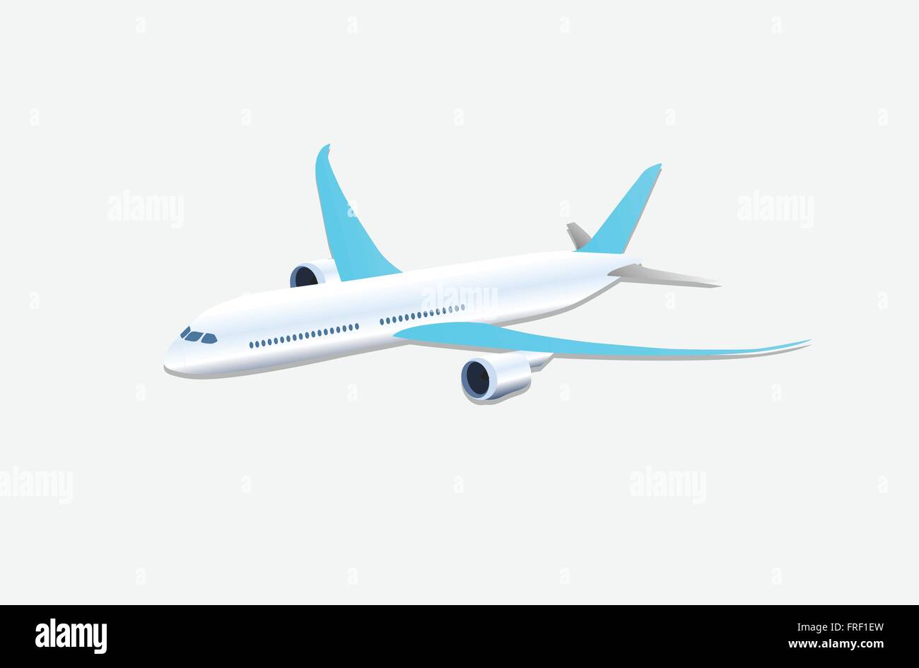 Airplane Isolated on White Background Stock Vector Image & Art - Alamy