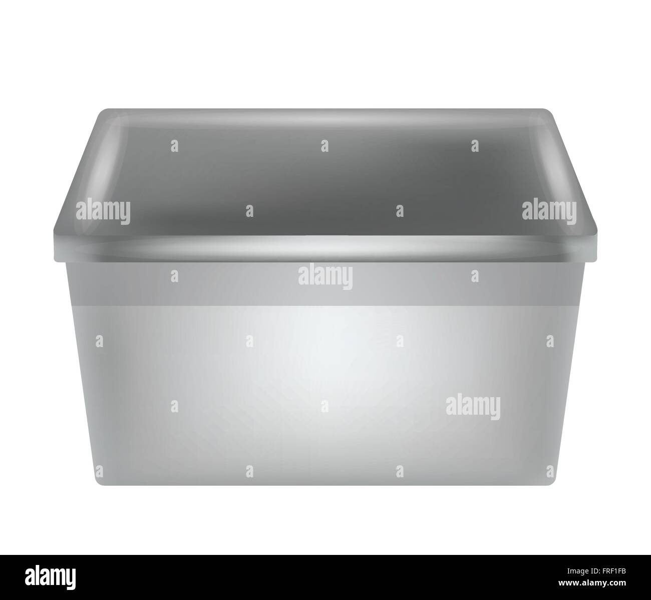 Clear plastic storage box Stock Vector Images - Alamy