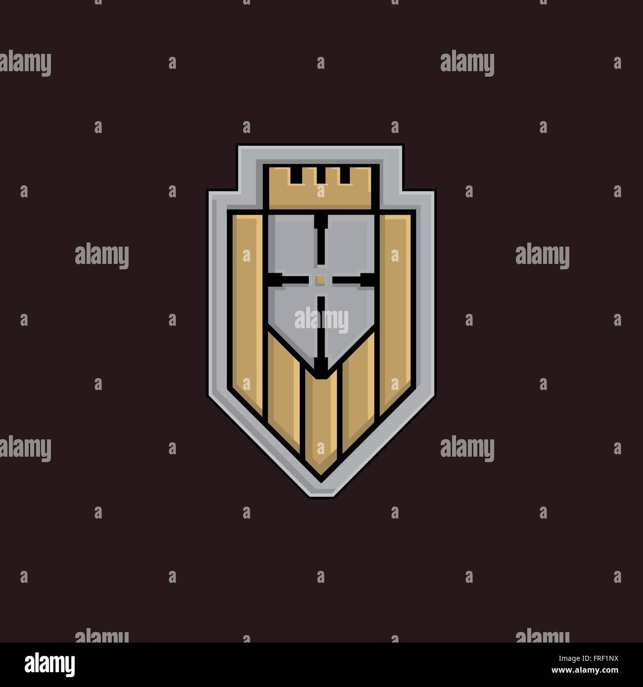 Flat shield icon Stock Vector Image & Art - Alamy
