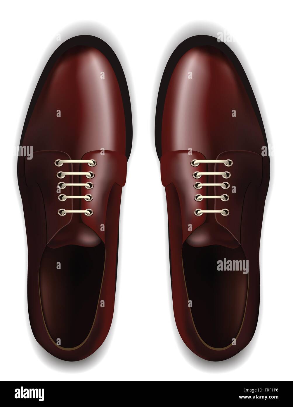 Men Shoes Isolated on White Stock Vector Image & Art - Alamy