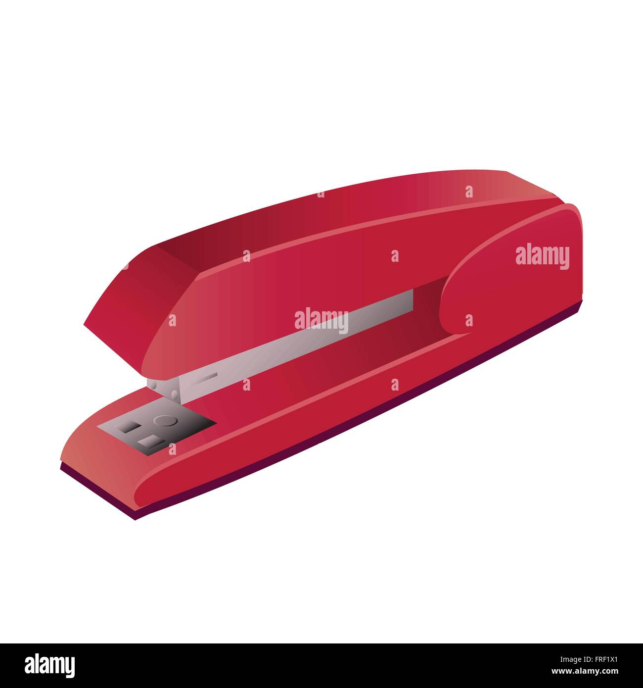 Realistic Red Stapler Isolated on White Stock Vector Image & Art - Alamy