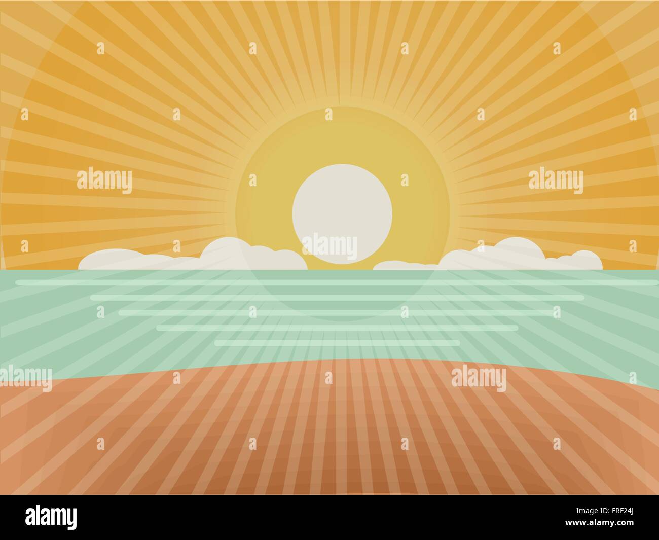 Beach Illustration Background Nature Stock Vector Image & Art - Alamy