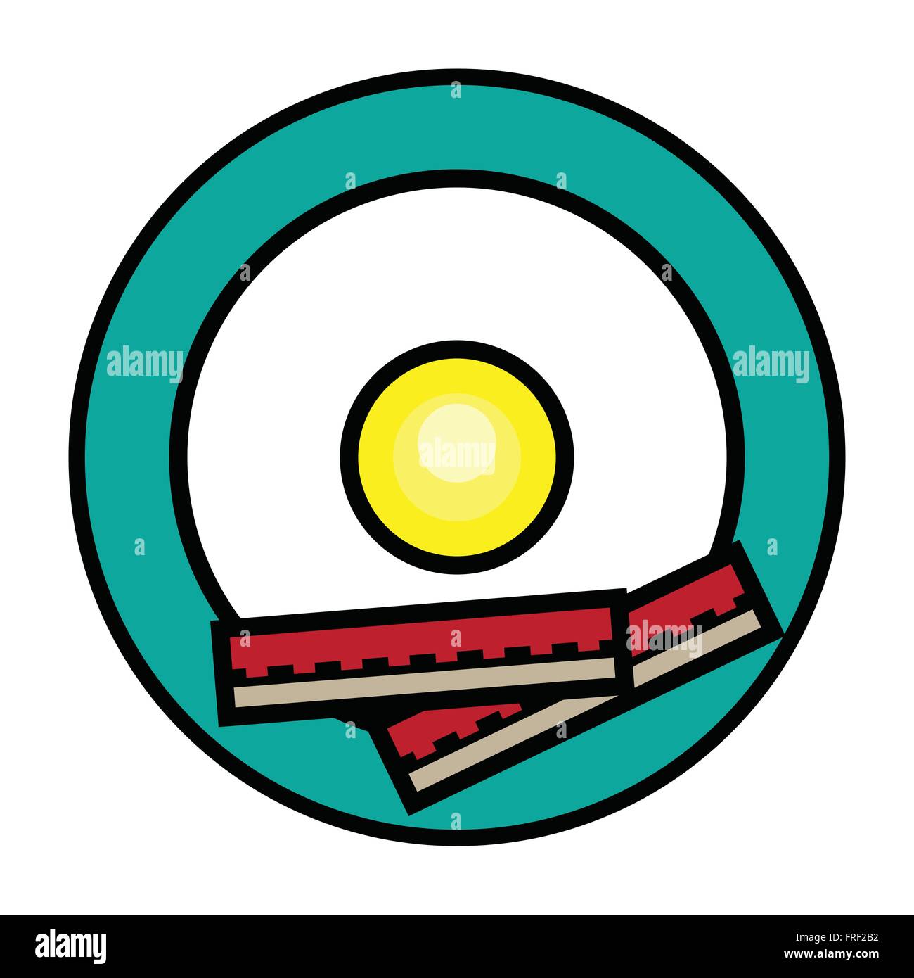 breakfast flat icon Stock Vector Image & Art - Alamy