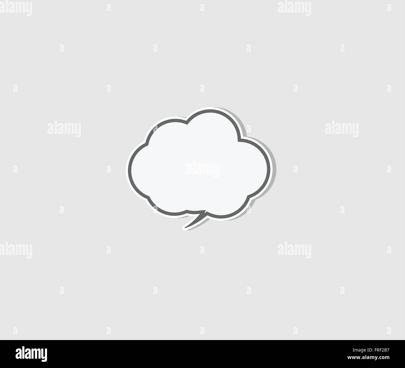 Modern Flat Style Speech Bubble Icon Stock Vector Image & Art - Alamy