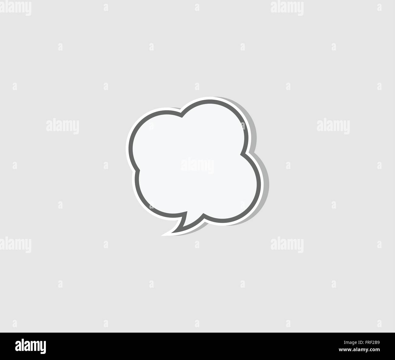 Modern Flat Style Speech Bubble Icon Stock Vector Image & Art - Alamy