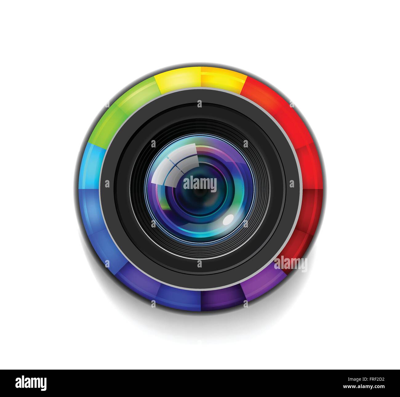 Camera Lens with Color Wheel Stock Vector Image & Art Alamy