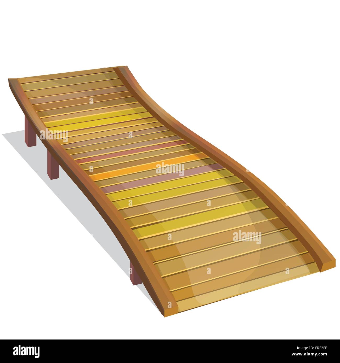 Chaise longue Isolated on White Stock Vector Image & Art - Alamy
