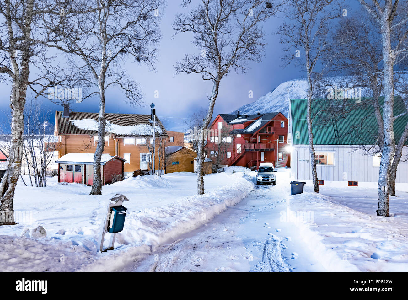 Tromso housing at Tromso, Norway Stock Photo Alamy