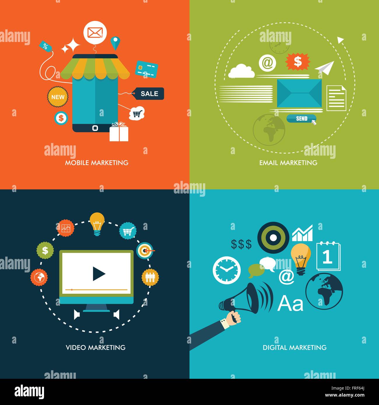 Affiliate marketing concept vector vectors Stock Vector Images - Alamy