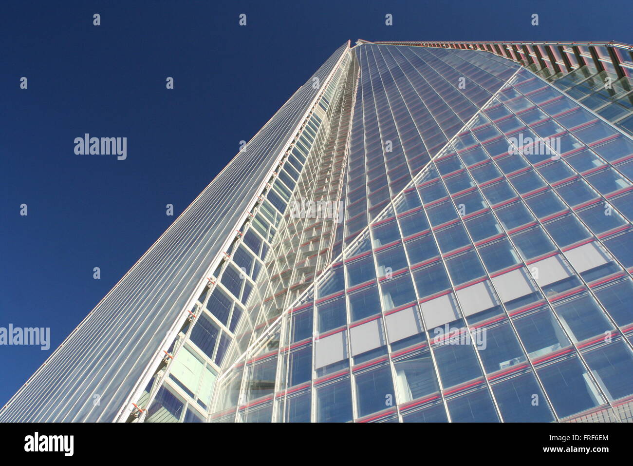 The Shard looking up from the ground to the top Stock Photo