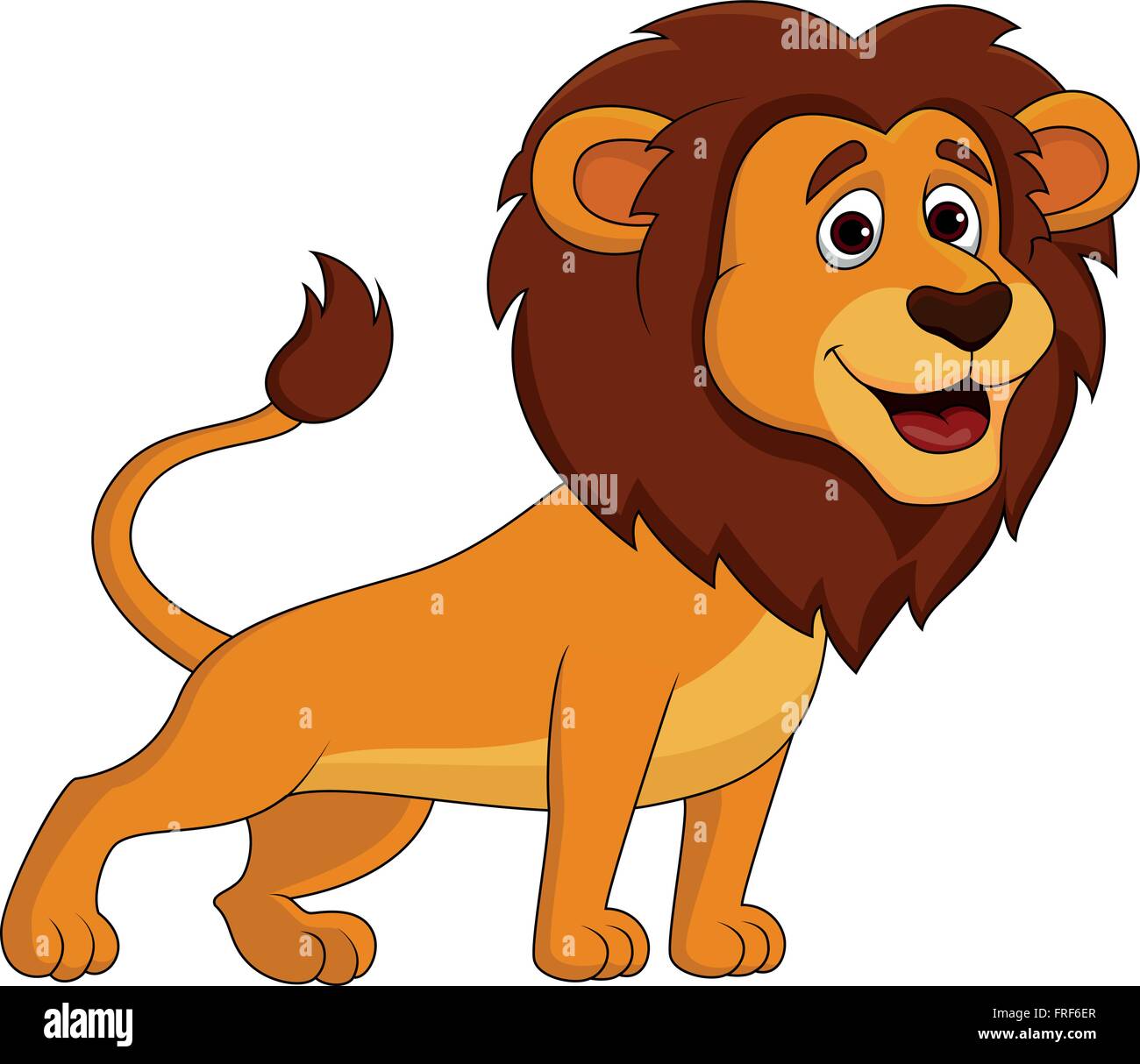 Cartoon happy lion Stock Vector Image & Art - Alamy
