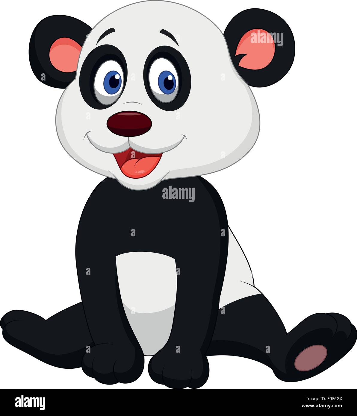 Cute Baby Panda Cartoon Stock Vector Image Art Alamy