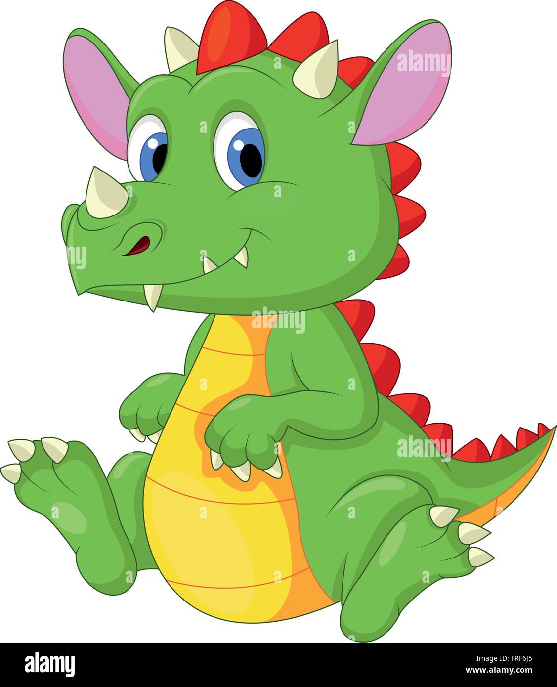 Cute baby dragon cartoon Stock Vector Image & Art - Alamy