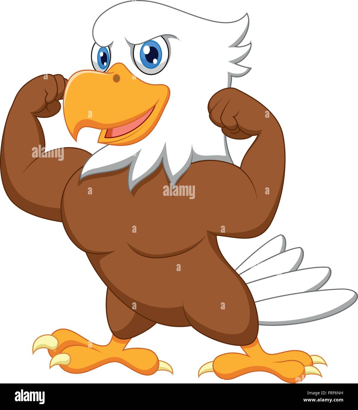 Cartoon strong eagle Stock Vector Image & Art - Alamy