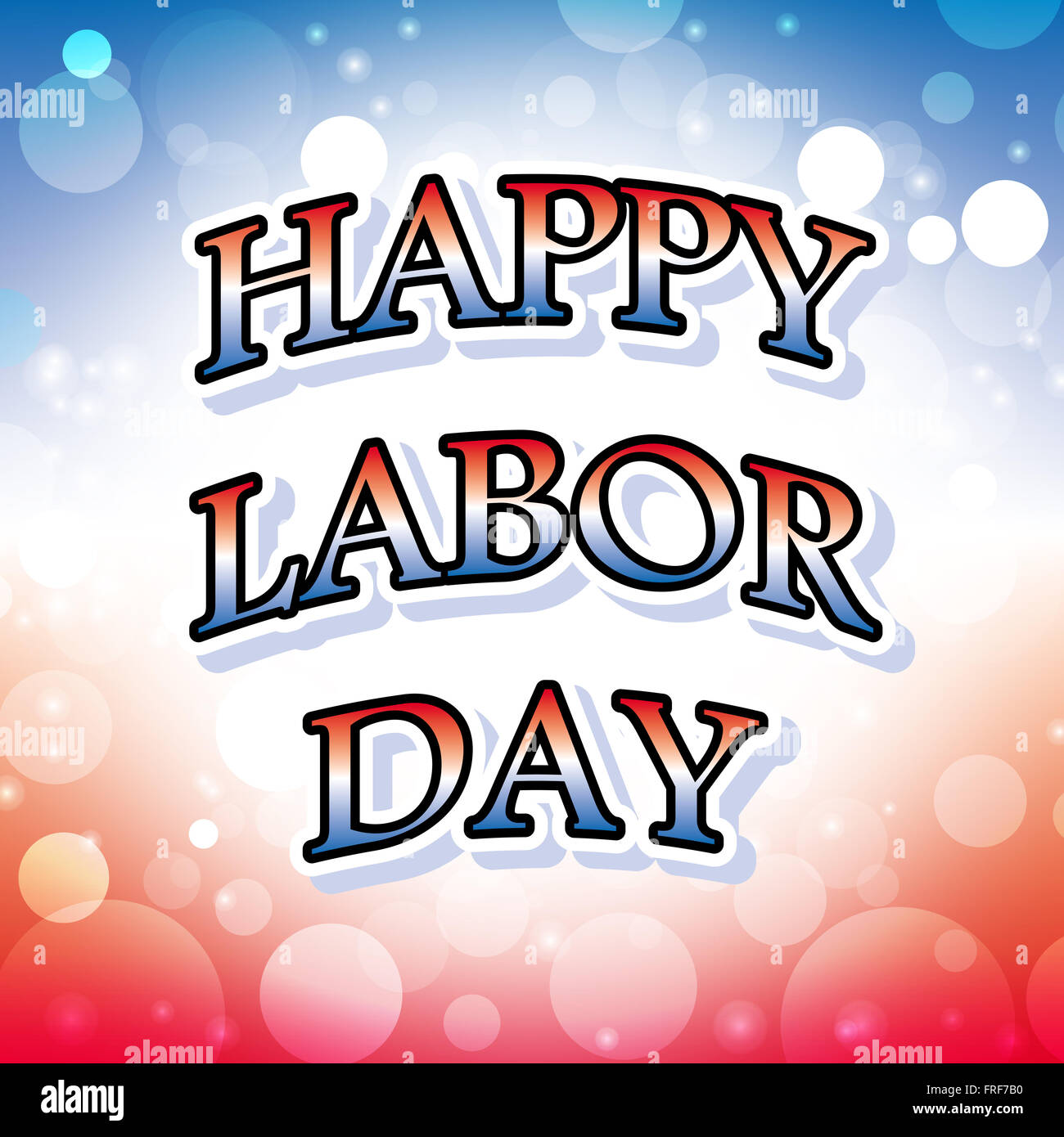 happy labor day banner on celebration background 1 Stock Photo