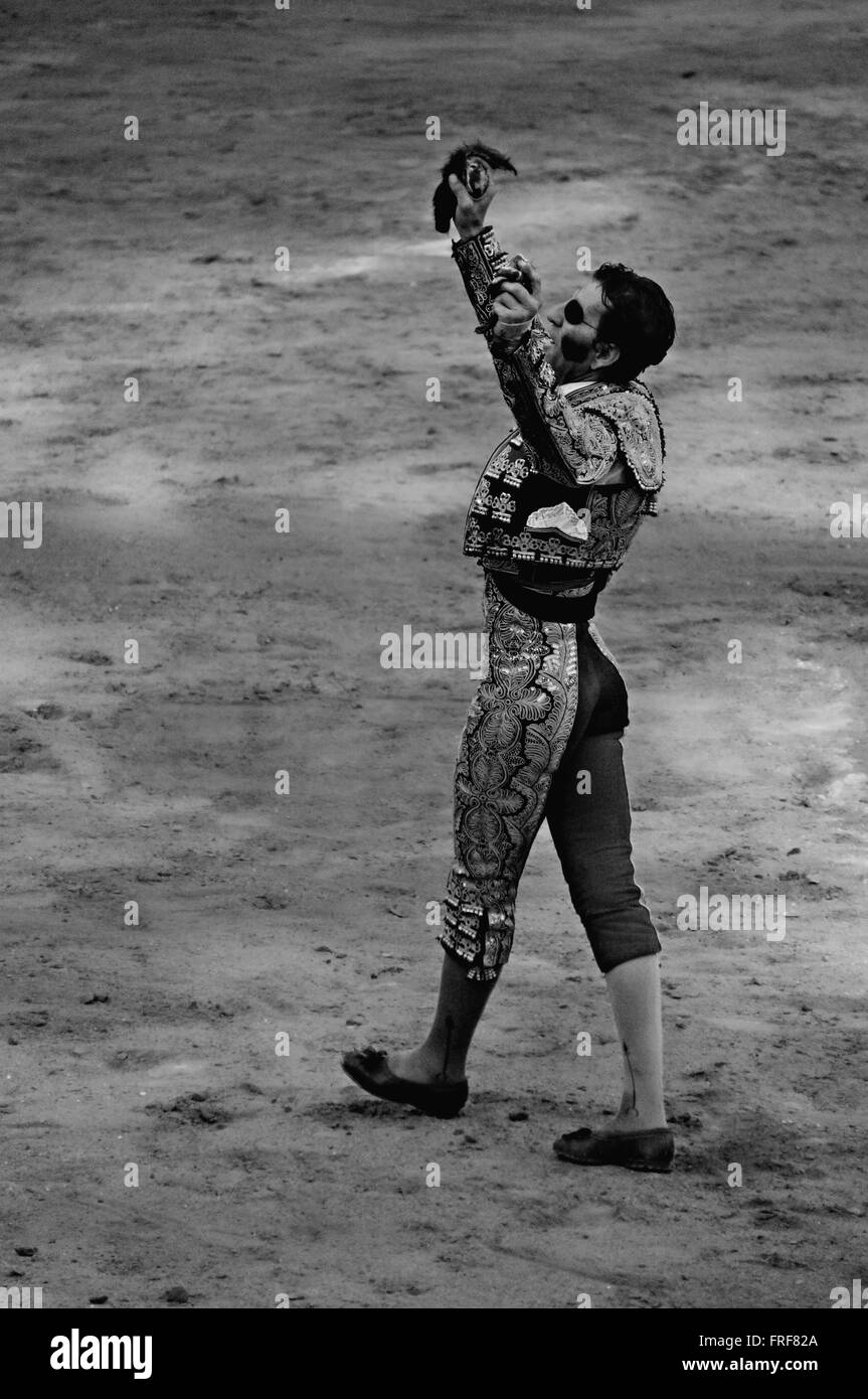 Bullfighting in Andalucia, Spain -  11/05/2013  -  Spain / Andalusia / Jerez de la Frontera  -  Bullfighting during the second t Stock Photo