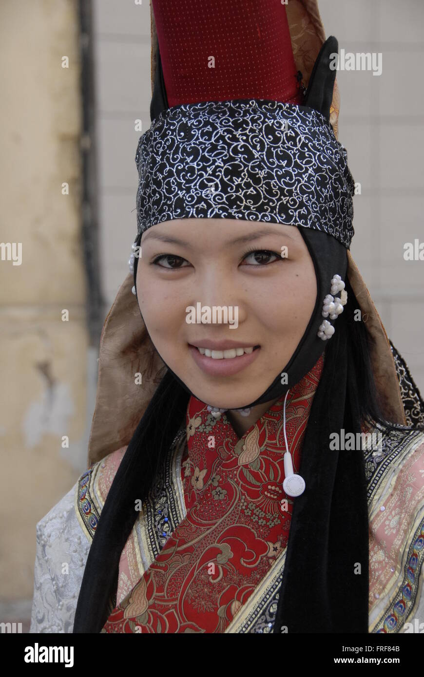 Mongolian woman in traditional costume hi-res stock photography and ...