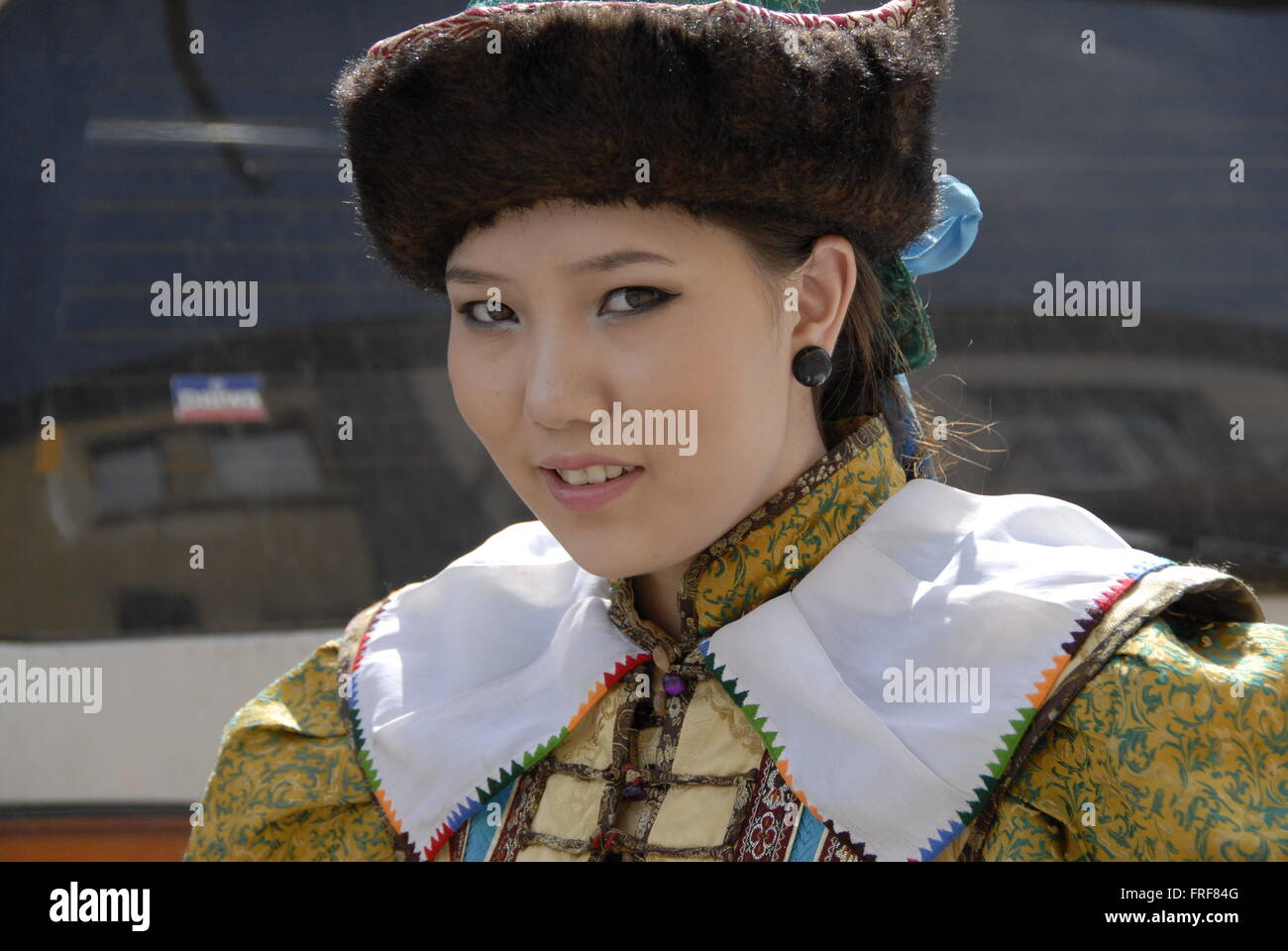 Mongolian woman in traditional costume hi-res stock photography and ...