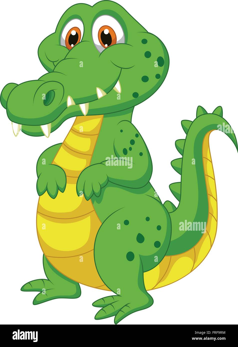 Cute cartoon crocodile Stock Vector