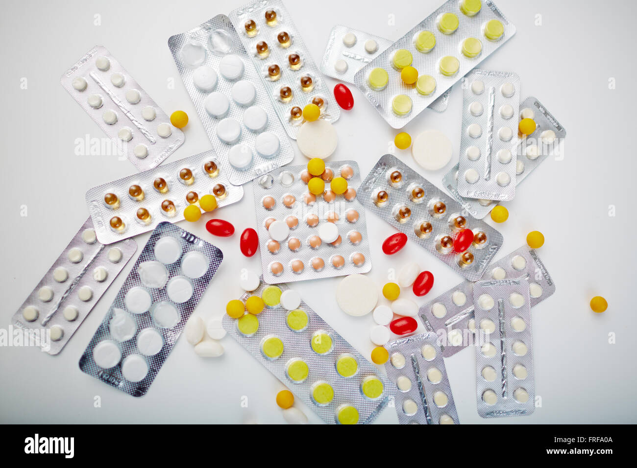 Pharmaceutical assortment Stock Photo