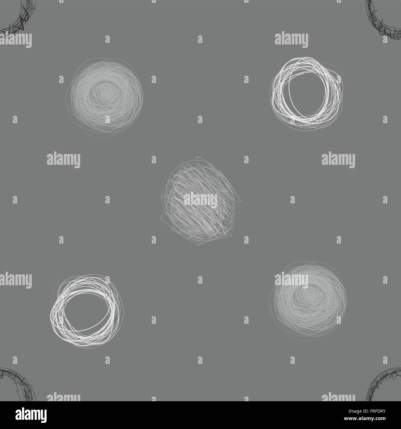 Scribble Circles Seamless Pattern Stock Vector Image & Art - Alamy