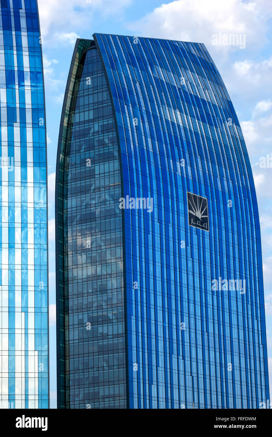 Glass office building in Dubai. Stock Photo