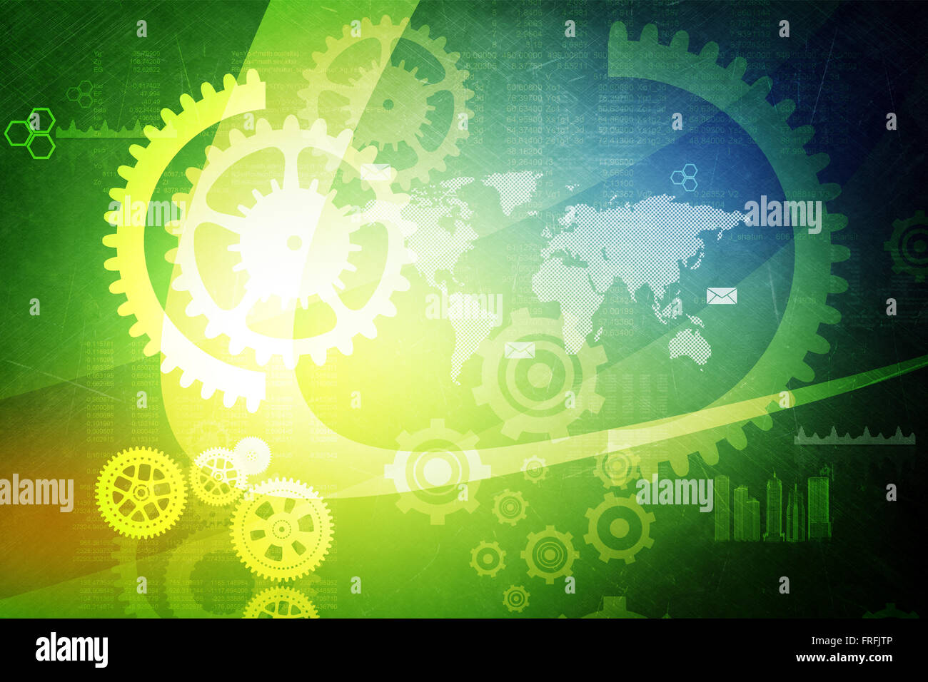 Set of mechanical gears Stock Photo - Alamy