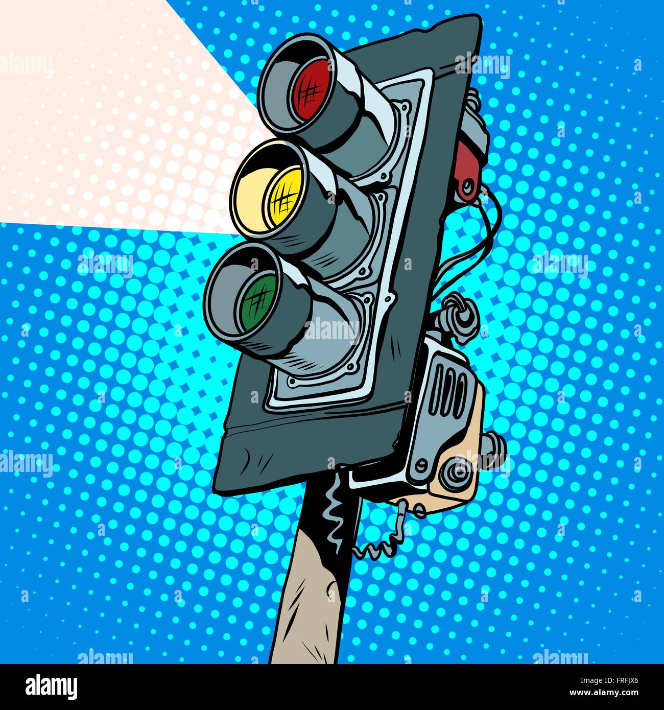 Yellow traffic light Stock Vector Image & Art - Alamy