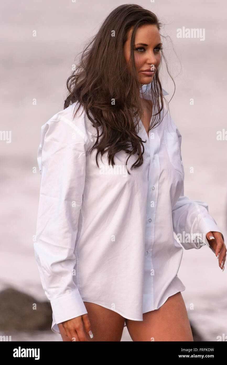 girl in long shirt