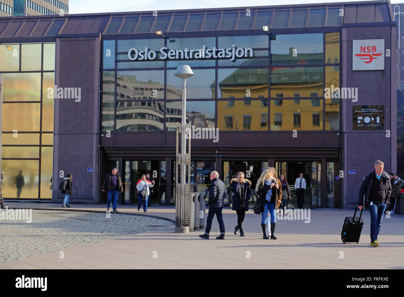 Oslo Central Railway Station Norway Stock Photo Alamy