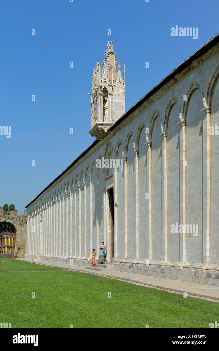 Camposanto, cloistered cemetery, Pisa, Toscana, Tuscany, Italy, Europe Stock Photo