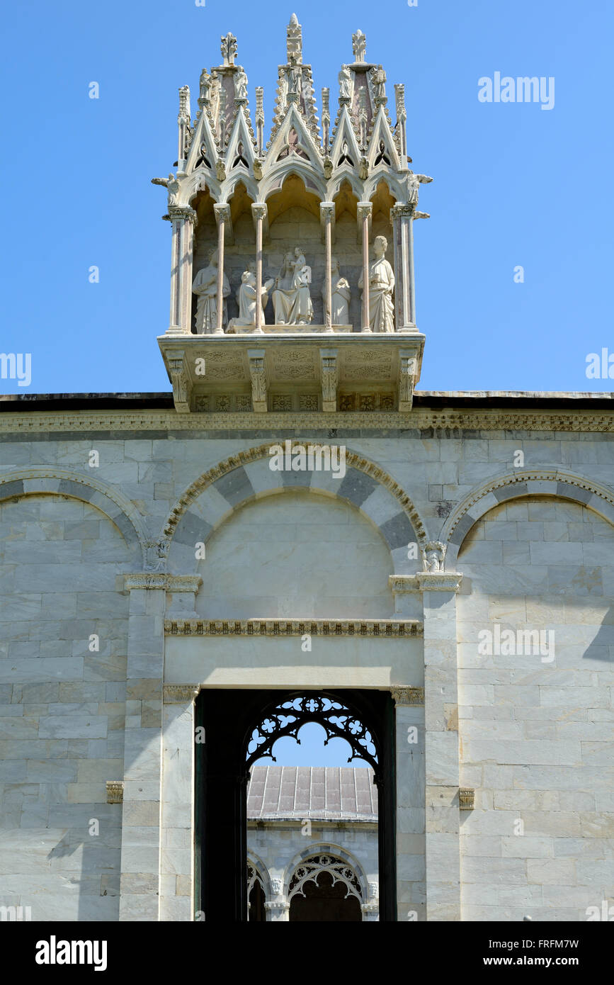 Entrance to Camposanto, cloistered cemetery, Pisa, Toscana, Tuscany, Italy, Europe Stock Photo