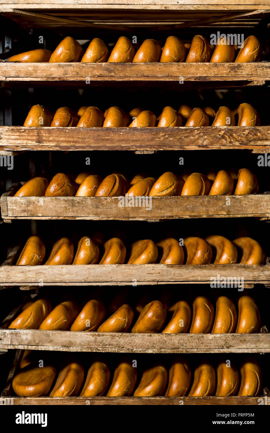 Delivery bread in bakery shop Stock Photo Alamy