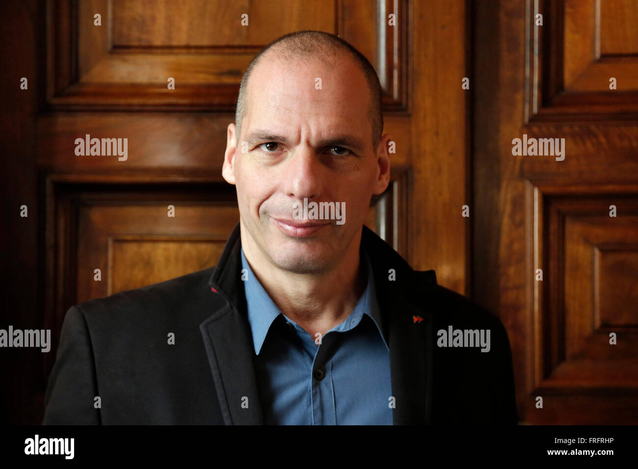 Rome, Italy. 22nd March, 2016. Besso Foundation. Press conference of the ex Minister of the Economy of Greece to present his political movement DIEM25. Credit:  Samantha Zucchi/Insidefoto/Alamy Live News Stock Photo