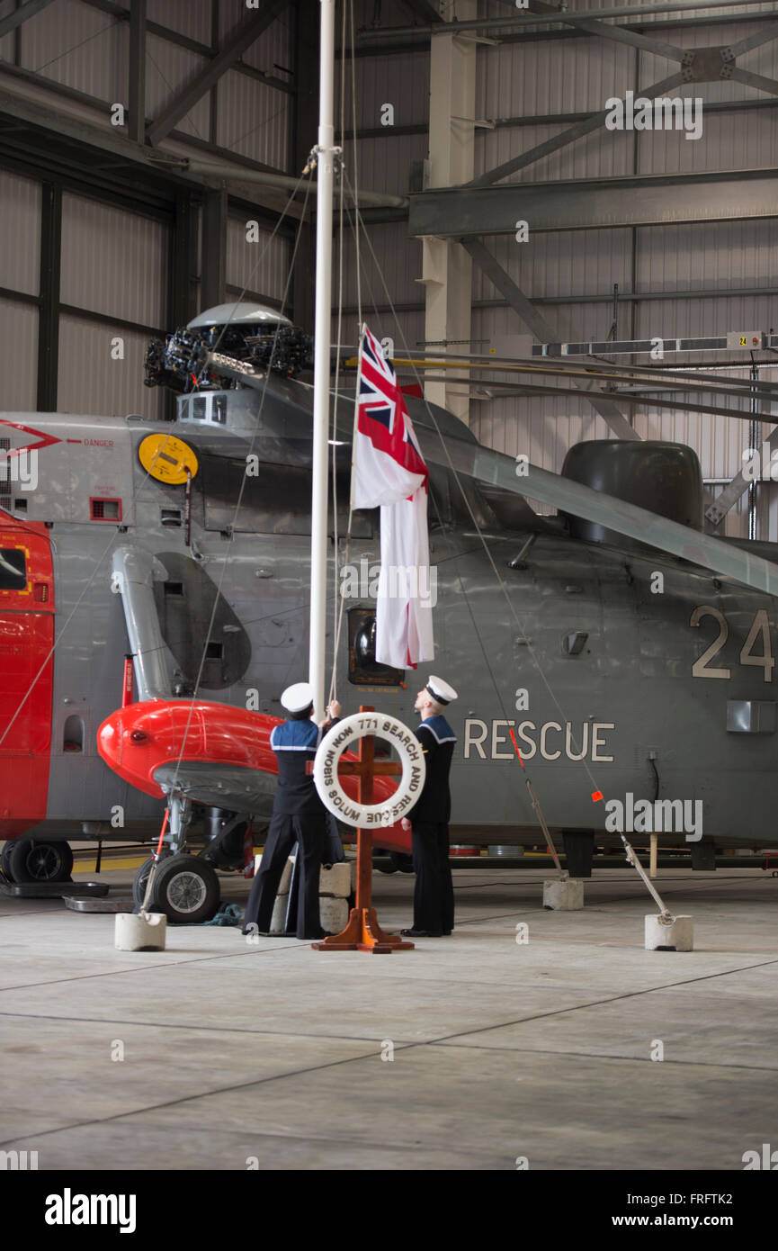 771 Royal Navy Search an Rescue Squadron Decommission on 31st March 2016 Stock Photo