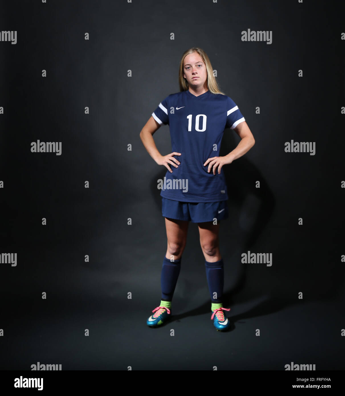 Clearwater, Florida, USA. 22nd Mar, 2016. DOUGLAS R. CLIFFORD.Land O' Lakes High School midfielder Sydny Nasello, 15, is the Times' North Suncoast girls soccer player of the year. © Douglas R. Clifford/Tampa Bay Times/ZUMA Wire/Alamy Live News Stock Photo