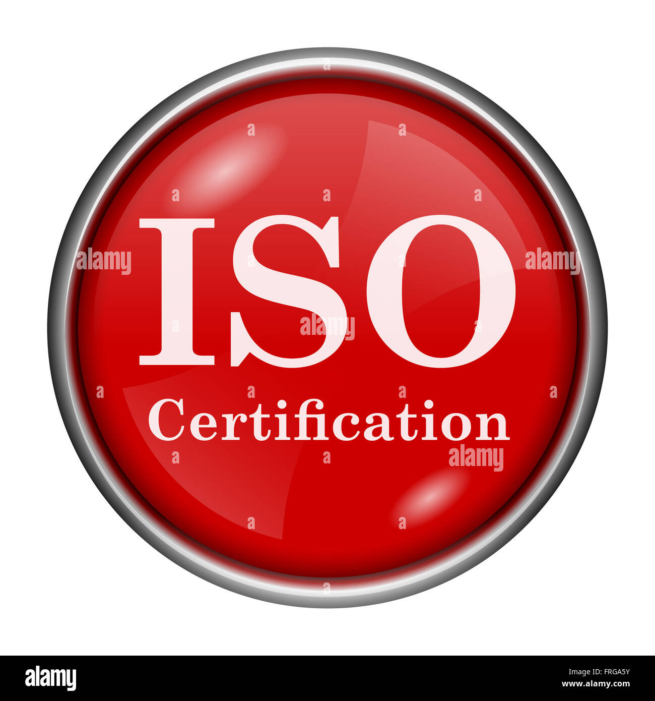 Iso red glossy icon hi-res stock photography and images - Alamy