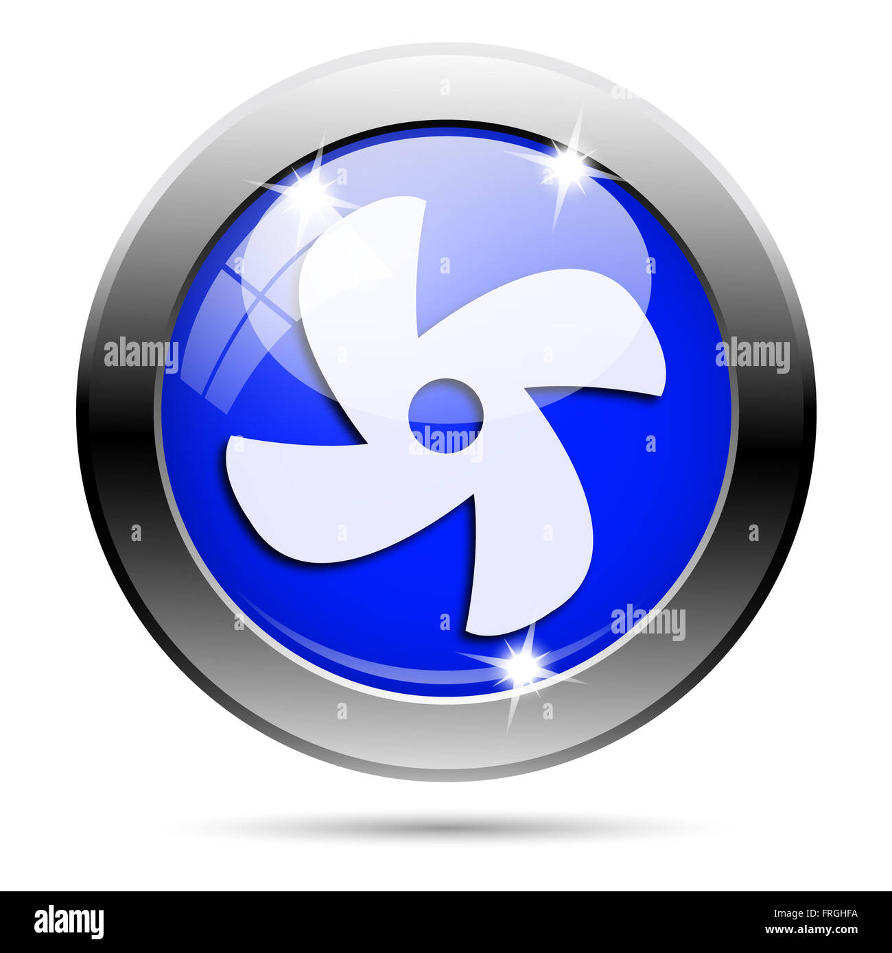 Fan icon metallic internet button hi-res stock photography and images ...