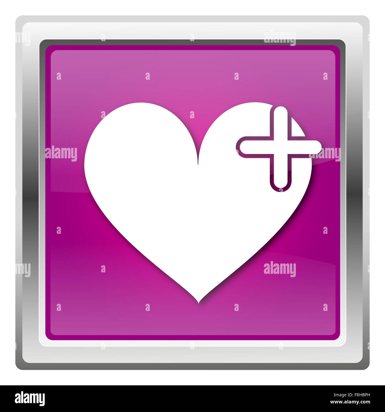 Magenta shiny glossy icon isolated on white background Stock Photo - Alamy