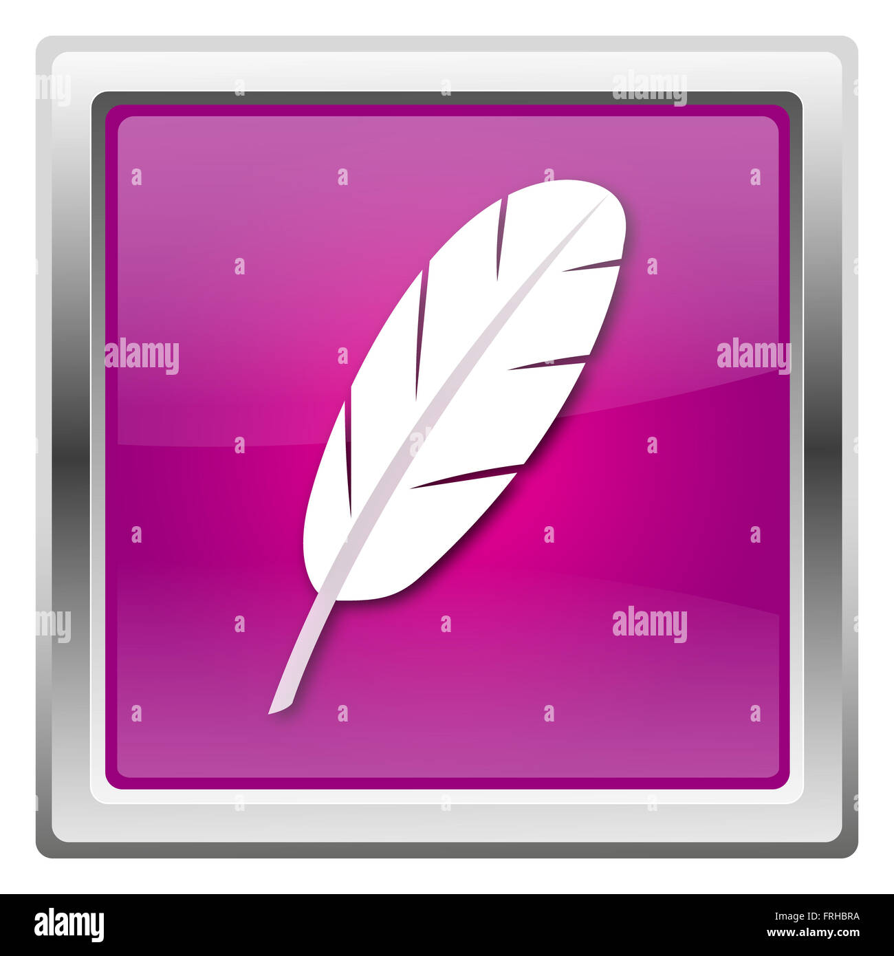 Magenta shiny glossy icon isolated on white background Stock Photo - Alamy