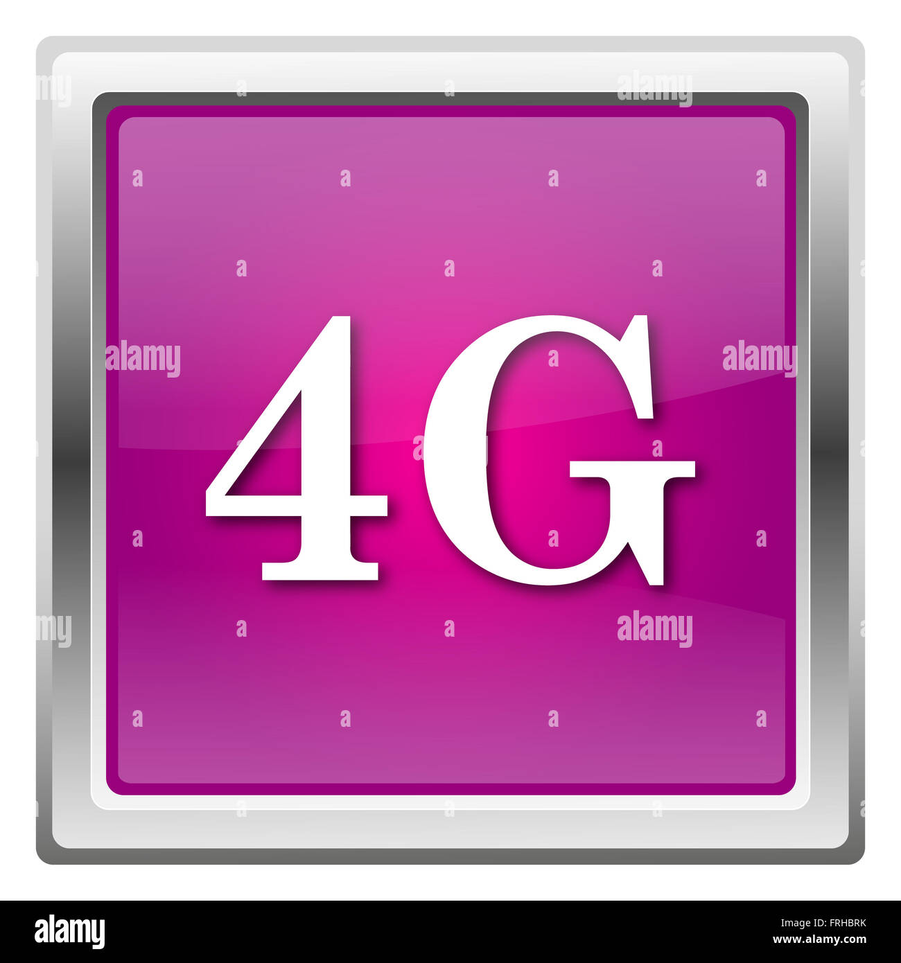 Magenta shiny glossy icon isolated on white background Stock Photo - Alamy