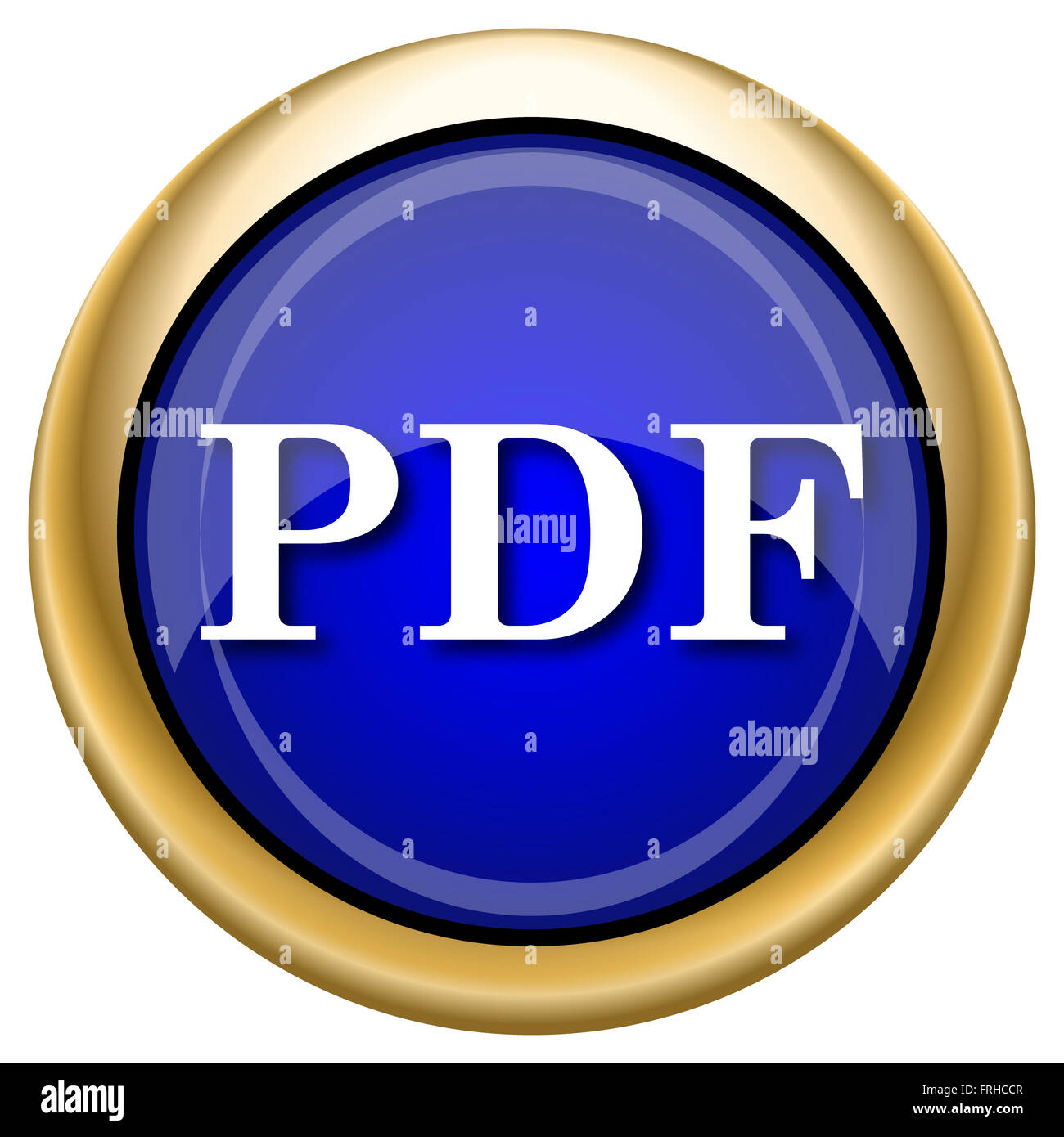 Gold pdf icon hi-res stock photography and images - Alamy